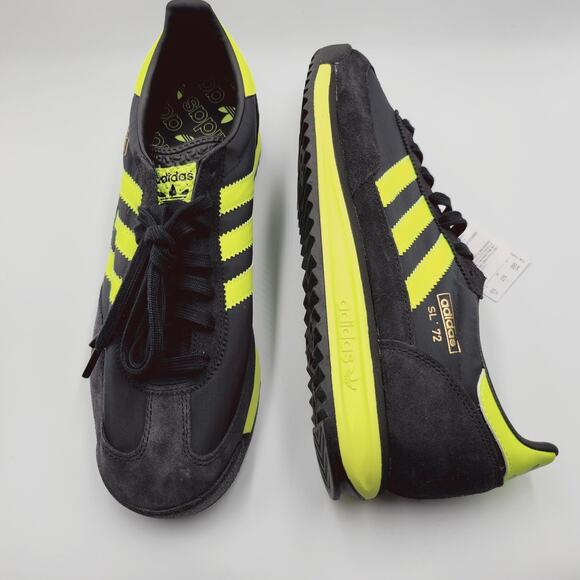 Men Size 9 Adidas Originals SL 72 RS IG4647 Black/Solar Yellow Shoes Sneakers main image 5